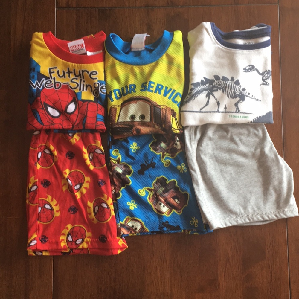 Boys summer pajamas bundle size 4T and 5T